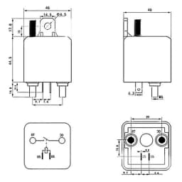 12/24V Remote Battery Switch Relay Car Killing Switch Anti Theft Easy To Install Relay Great For Car Boats RV Microcycle And