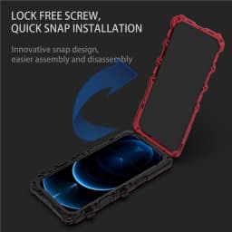 Heavy Duty Protection Armor Metal Aluminum Phone Case for iPhone 14 Pro Max 14 Plus Shockproof Cover
