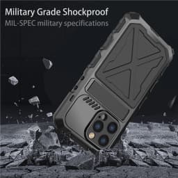 Heavy Duty Protection Armor Metal Aluminum Phone Case for iPhone 14 Pro Max 14 Plus Shockproof Cover