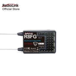 Radiolink R8FG 8 Channle 2.4G Gyro RC Receiver Voltage Return 600 Meters Long Range RX for Car Boat RC8X RC6GS RC4GS T8S T8FB