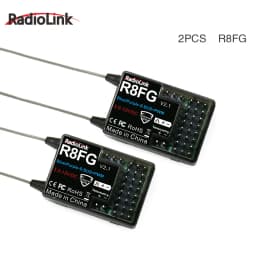 Radiolink R8FG 8 Channle 2.4G Gyro RC Receiver Voltage Return 600 Meters Long Range RX for Car Boat RC8X RC6GS RC4GS T8S T8FB