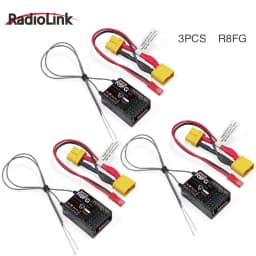Radiolink R8FG 8 Channle 2.4G Gyro RC Receiver Voltage Return 600 Meters Long Range RX for Car Boat RC8X RC6GS RC4GS T8S T8FB