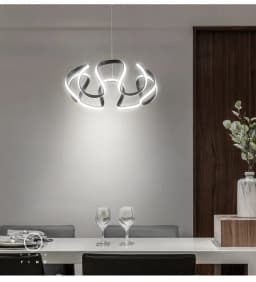Modern Pendant Light Nordic Twisted Led Chandelier Ceiling Lamp Living Dining Room Chandelier Corridor Personalized INS Fixture