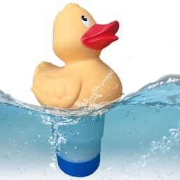 Duck Chlorinator Adjustable F low Rate Automatic Applicator Pump Swimming Pool Floating Cemical Chlorine Dispenser Cleaning Pool