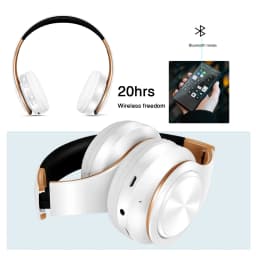 Stereo Wireless Headphones Bluetooth Headset with Mic SD Card Slot for Girls - Samsung Sport Style - 20 Hours Playtime