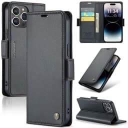 CaseMe Wallet Case for iPhone 16 15 14 Pro Max Plus 13 12 Mini Premium PU Leather Flip Case Magnetic Credit Card Holder Cover