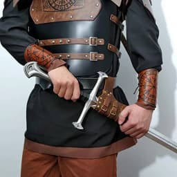 Medieval Leather Belt Medieval Knight Accessories Belt Costume Rapier Leather Case Storage Sleeve Cover Holster Pirate Cosplay