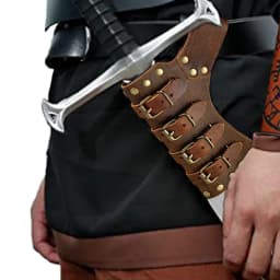 Medieval Leather Belt Medieval Knight Accessories Belt Costume Rapier Leather Case Storage Sleeve Cover Holster Pirate Cosplay