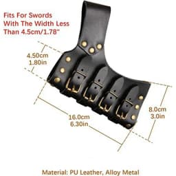 Medieval Leather Belt Medieval Knight Accessories Belt Costume Rapier Leather Case Storage Sleeve Cover Holster Pirate Cosplay