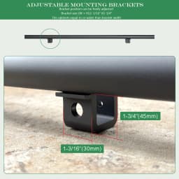 DIYHD Home Office Sliding Library Hardware Extention Track 1M 1.22M for Hook on System