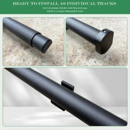 DIYHD Home Office Sliding Library Hardware Extention Track 1M 1.22M for Hook on System