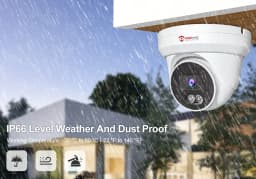 Anpviz 8MP POE IP Turret Camera Outdoor Smart Dual Light ColorVU 30m CCTV Video IP67 H.265 Audio People and Vehicle Detection