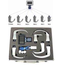 3.5' HD Touch Screen Anesthesia Digital Video Laryngoscope 6 Sizes Reusable Sterilizable Blades Optional