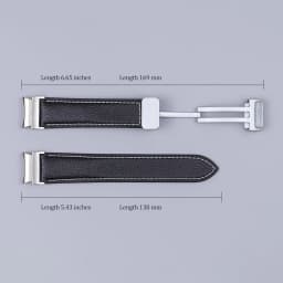 No Gaps Leather Strap for Samsuang Galaxy Watch 6 5 4 40MM 44mm Magnetic Buckle Band Galaxy Watch 6 4 classic 43 47mm 42 46MM