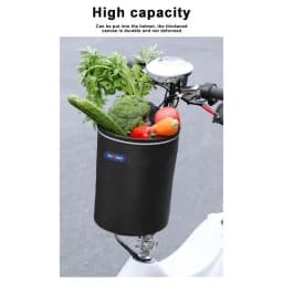 Large Bicycle Front Basket Bag Pet Dog Bag Detachable Waterproof Cover Basket For E-bike Scooter Universal