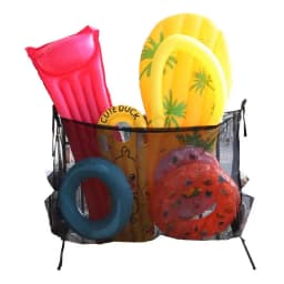 Super Large Pool Float Organizer Storage Bag Heavy Duty Adjustable Net For Toys Pool Float Inflatable Toy Storage Bags Organizer