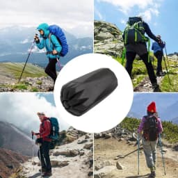 Walking Stick Tips Non-slip Rubber Tips For Hiking Poles 11mm Wear Resisting Shock Absorbing Hiking Walking Sticks Caps Ends