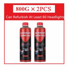 2PCS Car Headlight Polishing 800g Agent Oxidation Scratch Remover Car Headlight Renovation 800ml Car Headlight Restoration Fluid