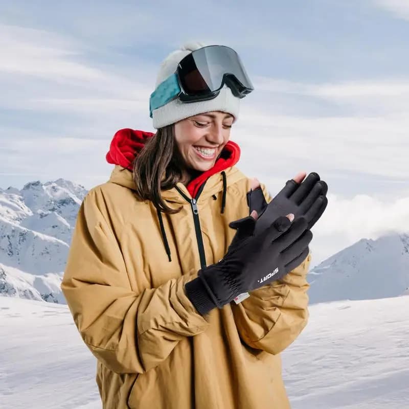Winter Gloves Coldproof Warm Touchscreen Ski Gloves Ski Gloves For Riding Skiing Mountaineering Daily Wear
