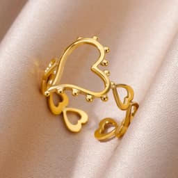 316L Stainless Steel Ring for Women Gold Color Rings Female Design Aesthetic Wedding Jewelry Trendy Accessories Birthday Gifts