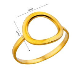 316L Stainless Steel Ring for Women Gold Color Rings Female Design Aesthetic Wedding Jewelry Trendy Accessories Birthday Gifts