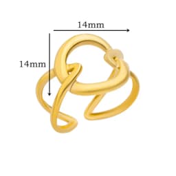 316L Stainless Steel Ring for Women Gold Color Rings Female Design Aesthetic Wedding Jewelry Trendy Accessories Birthday Gifts