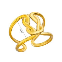 316L Stainless Steel Ring for Women Gold Color Rings Female Design Aesthetic Wedding Jewelry Trendy Accessories Birthday Gifts