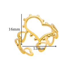 316L Stainless Steel Ring for Women Gold Color Rings Female Design Aesthetic Wedding Jewelry Trendy Accessories Birthday Gifts