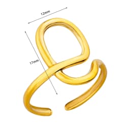 316L Stainless Steel Ring for Women Gold Color Rings Female Design Aesthetic Wedding Jewelry Trendy Accessories Birthday Gifts