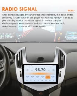 Hizpo 2din Android 14 Car Radio Multimidia For Chevrolet Cruze J300 J308 2012-2015 Video Player Navigation GPS Head Unit Carplay