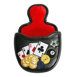 Golf Putter Cover Magnetic Closure PU Leather Golf Putter Headcover Golf Accessories Waterproof Golf Club Head Cover Protector
