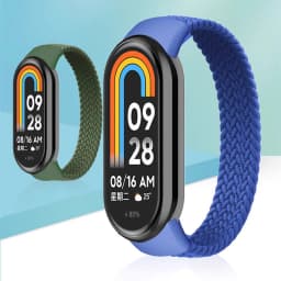 Braided band for Mi Band 10/9/8/7/6/5/4 Strap accessories Elastic Nylon Replacement belt bracelet correa for Xiaomi Miband 8 NFC