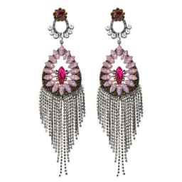 Tassel Earrings Pink Bohemian Women Pendant Luxury Designer Rhinestone Accessories Crystal Earrings Weddings Party Jewelry Y2k