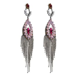 Tassel Earrings Pink Bohemian Women Pendant Luxury Designer Rhinestone Accessories Crystal Earrings Weddings Party Jewelry Y2k