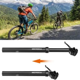 Bike Seat Dropper 125mm Manual Control External Routing Quick Adjust Aluminum Alloy Hydraulic Dropper Post Riding Bike Supplies