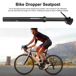 Bike Seat Dropper 125mm Manual Control External Routing Quick Adjust Aluminum Alloy Hydraulic Dropper Post Riding Bike Supplies