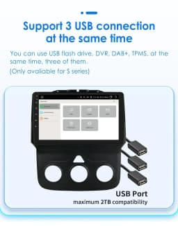 Hizpo 9inch Android Car Radio For Dodge Ram 1500 2500 3500 (2013-2018) Manual AC Stereo Head Unit Navigation Carplay Touchscreen
