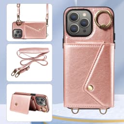 for iPhone 15 14 13 12 11 Pro Max XR X XS Max Phone Case, Wallet Case for Women Men with 6 Card Holder Zipper PU Leather Cover