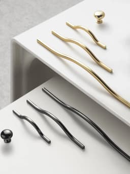 Goo-Ki Low Profile Antique Brass Cabinet Pulls Double Hole Centers(11.4''/12.6'') Zinc Alloy Handle for Drawer Cupboard Wardrobe