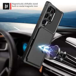 for Samsung Galaxy S20 Ultra Note 20 Ultra Note 10 9 Plus Case with Card Holder, Heavy Duty Rugged Leather Flip Wallet Cover