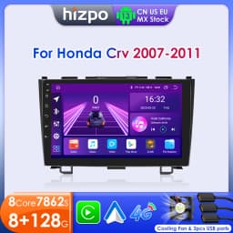 Hizpo Android Car Radio for Honda CR-V 3 RE CRV 2007-2011 Multimedia Video Player 2 Din Navigation GPS Carplay Head Unit Stereo