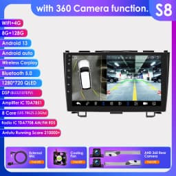 Hizpo Android Car Radio for Honda CR-V 3 RE CRV 2007-2011 Multimedia Video Player 2 Din Navigation GPS Carplay Head Unit Stereo