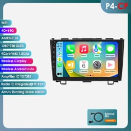 Hizpo Android Car Radio for Honda CR-V 3 RE CRV 2007-2011 Multimedia Video Player 2 Din Navigation GPS Carplay Head Unit Stereo