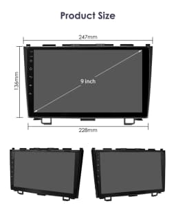 Hizpo Android Car Radio for Honda CR-V 3 RE CRV 2007-2011 Multimedia Video Player 2 Din Navigation GPS Carplay Head Unit Stereo