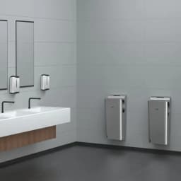 AIKE 7-10s Bathroom Vertical Hand Dryer Automatic High Speed Hand Dryer with UV Germicidal Lamp HEPA Filter and Brushless Motor