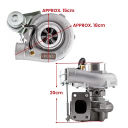 maxpeedingrods GT2871 Turbocharger For 1.8L-3.0L engine A/R 0.6 Turbine A/R 0.64 Water Cooled