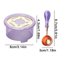 Wax Seal Warmer Wax Seal Spoon Wax Melting Stove Wax Letter Seal Kit For Melting Wax Seal Sticks Beads DIY Stamp Wedding