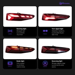 Tail Lamp For Car Audi A5 2017-2020 A5 B9 Tail Lights Led Fog Lights DRL Day Running Light Tuning Car Accessories
