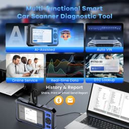 MUCAR 682 AI Assisted OBD2 Diagnostic Tool OE-level Full System Diagnosis 20 Resets Bi-directional CAN FD Lifetime Free Update