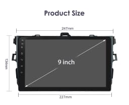 Hizpo 8 Core 8+128G For Toyota Corolla E140/150 2007 - 2012 2Din Android Car Radio Multimedia Video Player Autoradio Carplay GPS